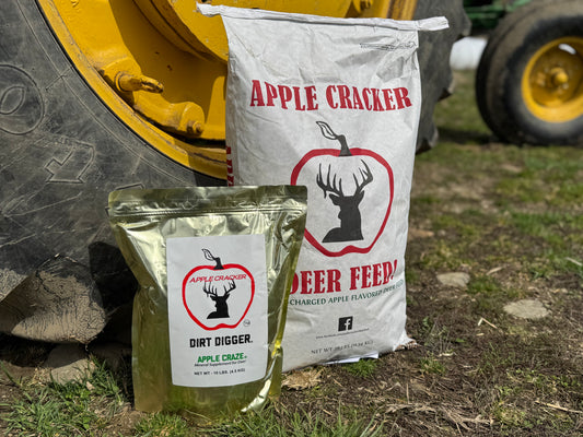 Apple Cracker Deer Feed Bag and Mineral Combo